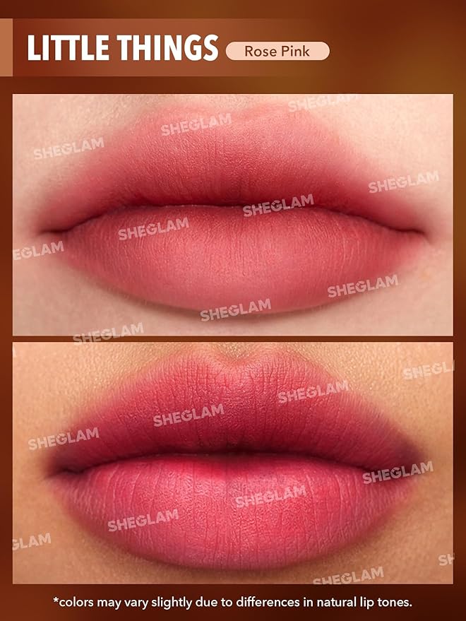SHEGLAM Soft Haze Lip Blur Waterproof Liquid Lipstick Matte Transfer-Proof Lip Tint Lasting Super Stay Lip Stain-Little Things