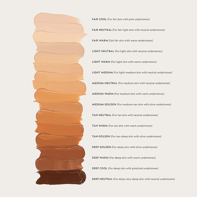 YENSA Skin on Skin BC Foundation Makeup - CC, BB Cream & Full Coverage Foundation-In-One - Buildable, Radiant Finish with SPF 40, Hyaluronic Acid, Peptides & 8 SuperBlacks - Deep Cool (1 oz)