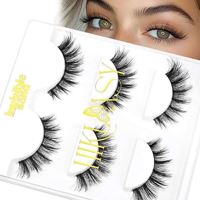 Manga Lashes With Clear Band 6-13mm Natural Lashes That Look Likes Extensions,Wispy False Lashes Thin Flexible Band,Cat Eye D Curl Wet Lashes Wispy,Reusable Eye Lash Invisible Band Lashes By Hiklasy