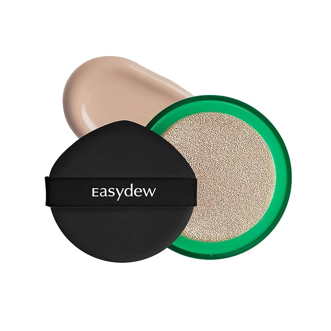 Easydew Mela B Toning Ampoule Cushion Refill - 2-in-1 Korean Skin Care & Face Beauty Makeup - Age-Defying Full Coverage Cushion Foundation with Niacinamide & Hyaluron-Vital C 0.45 oz (#23 Natural)