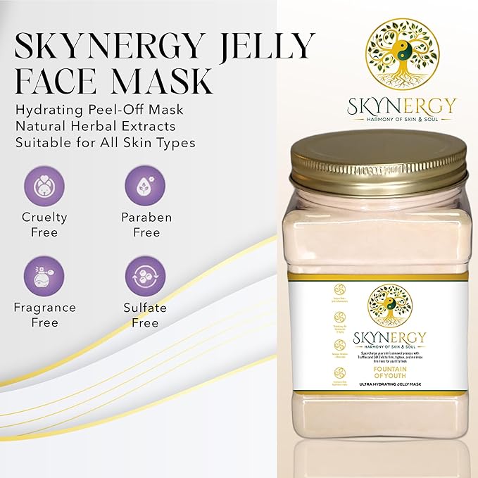 Fountain Of Youth Jelly Mask - Professional Peel Off Mask for Hydration & Glow - Vajafacial Jelly Mask - Spa Grade Skincare Mask for Home Use, hydro Glo Face Mask |12 Applications (30 Fl Oz)