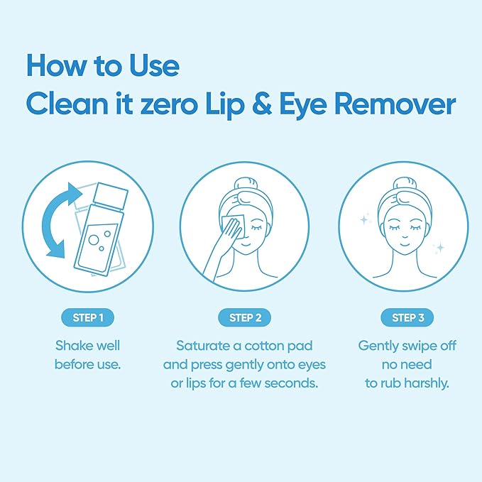 BANILA CO Clean it Zero Lip & Eye Remover | Gentle Bi-Phase Makeup Remover for Waterproof Eye & Lip Makeup | Vegan, Non-Irritating Formula with Coconut & Jojoba Oils (100ml / 3.38 fl.oz)