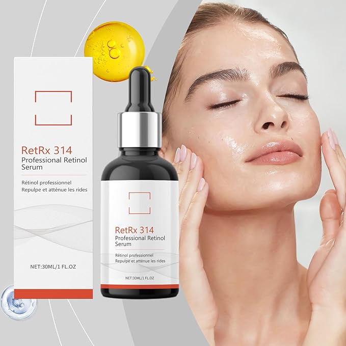 Retinol Serum 50ml, Anti-Aging with Hyaluronic Acid, Collagen, VC, VE, Boosts Elasticity, Diminishes Wrinkles & Fine Lines, Deep Hydration, Brightening Serum for All Skin Types, Gentle Formula