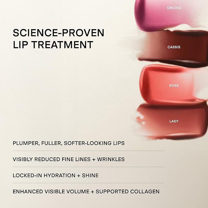 U Beauty The PLASMA Tinted Lip Compound - Anti-Aging & Anti-Wrinkle Lip Gloss, Hyaluronic Acid, Shea Butter & Peptides for Hydration & Plumping, Rose - 15 mL