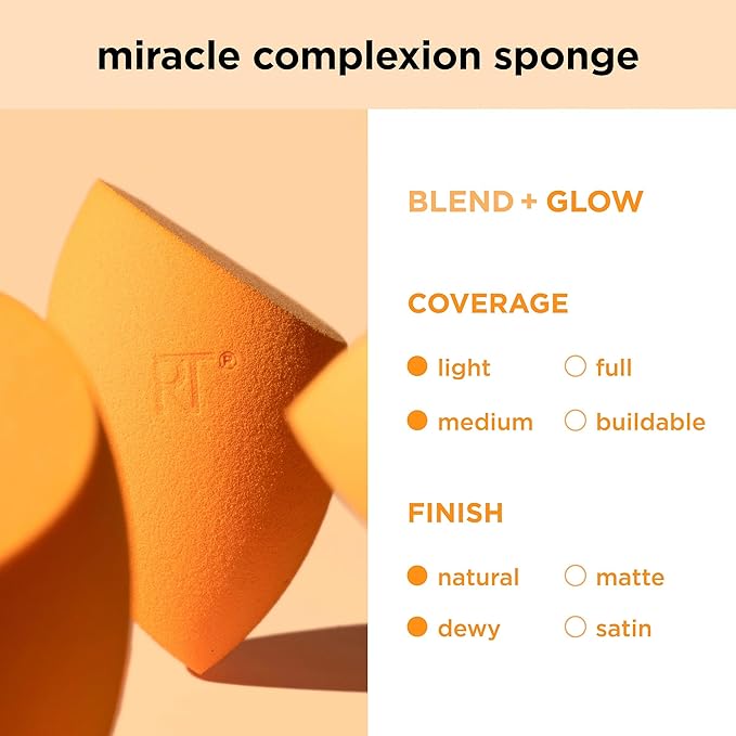 Real Techniques 5 Piece Everyday Essentials Makeup Brush Set, Includes 4 Brushes & Makeup Sponge, For Foundation, Blush, Bronzer, Contour, Eyeshadow, & Powder, Travel Gift Set, Cruelty-Free & Vegan