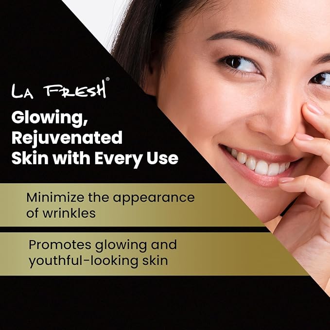LA Fresh Snail Mucin Facial Cleansing Wet Wipes - Double-Action Travel Makeup Remover Wipes, Oil-free, Non-Greasy Wet Wipes, 25-Pack