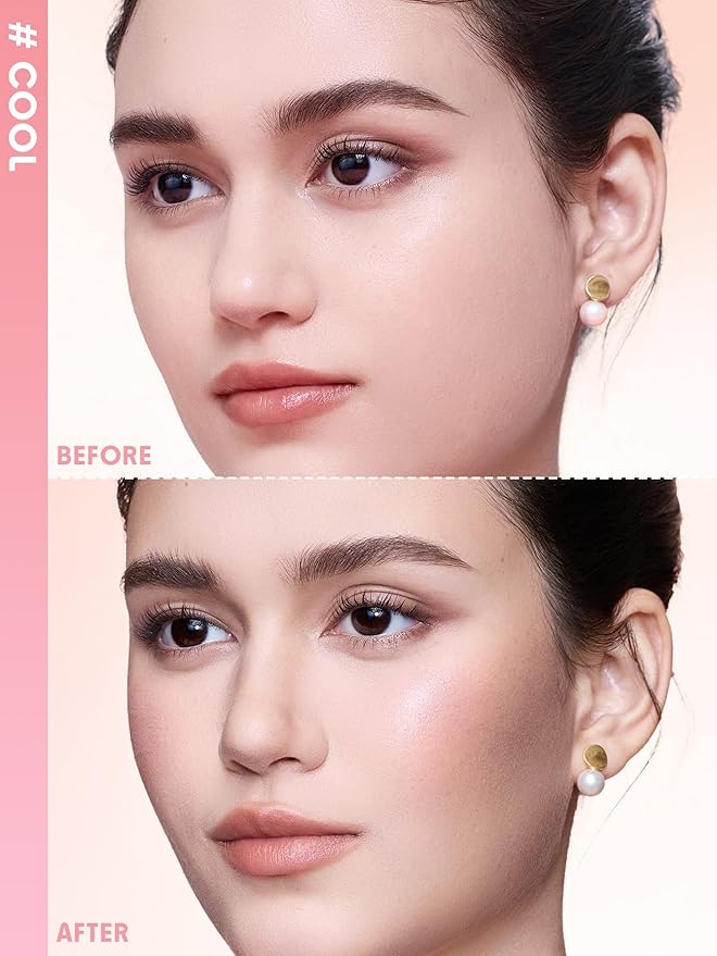 SHEGLAM Hypersculpt Highlight & Contour Palette 4 Shades 2-IN-1 Face Shimmer Highlighter and Matte Contour Bronzer-Cool