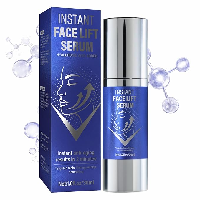 Instant Face Lift Serum，Face Lifting & Skin Tightening, Smooth Fine Lines, Pores and Deep Wrinkles, 1Fl Oz