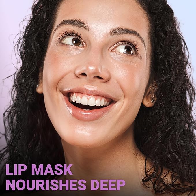 iMethod Lip Mask Overnight - Lip Sleeping Mask for Dry Lips, 8-Hour Hydrating Lip Balm with Hyaluronic Acid, Intense Moisturizing Lip Treatment to Nourish & Repair - Peach