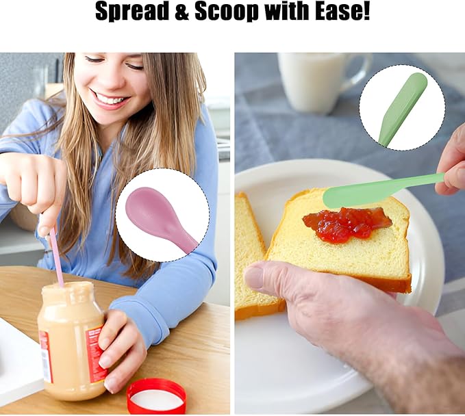 Makeup Spatula Set – 6 Pack Silicone Jar Scraper in Mini, Small, Large Sizes for Cosmetics, Lotion, Food Bottles & Skincare Jars (black)