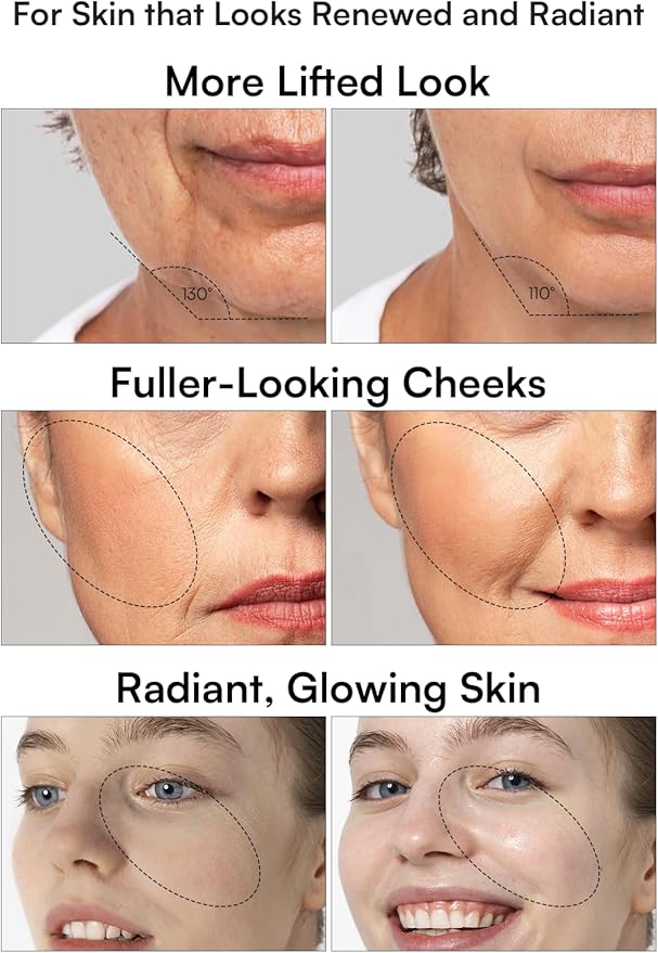INIA 3-in-1 Red Light Therapy for Face and Neck Beauty Device for Puffiness & Skin Firming Skincare Tool
