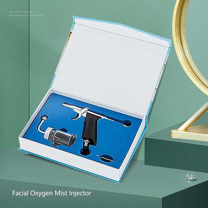 DUIMIMI Facial Oxygen Injector Spray Gun Deep Moisturizing Skin Rejuvenation, Atomization Fine Mist Sprayer for Hydrating, Oil Control Portable Home Beauty Salon Use