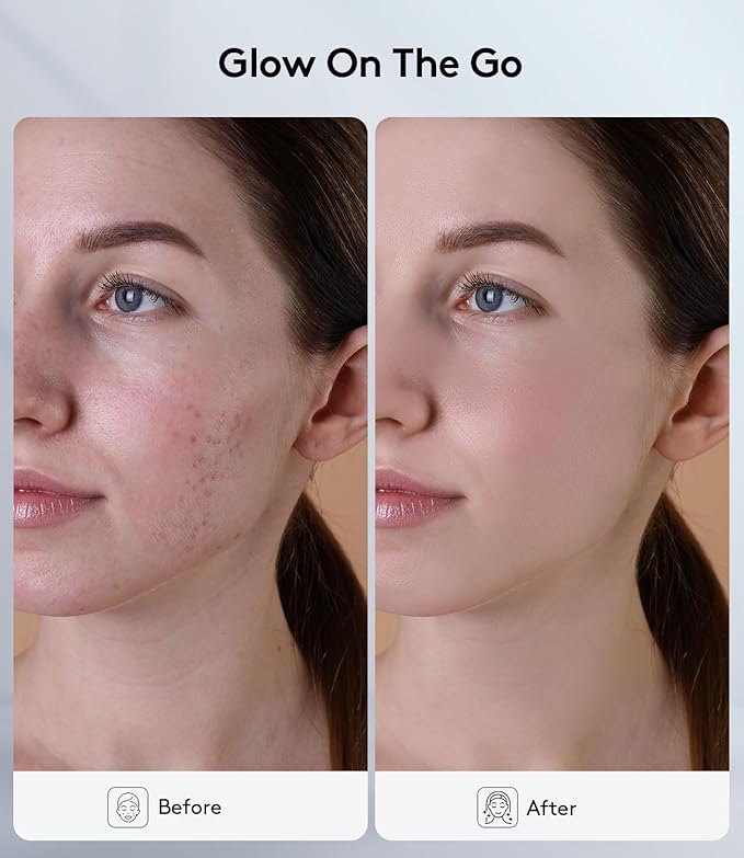 Portable Red Light Panel: Cordless Lightweight 660 850nm LED Light Therapy Device for Women - Red & Infrared Light for Daily Skin Care and Muscle Pain Relief - Including Stand