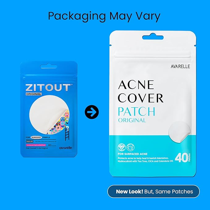 AVARELLE Acne Cover Patches, Eligible Hydrocolloid Pimple Patches for Face with Tea Tree Oil, Korean Skincare Zit Patches for Face | HSA Store Eligible Items | Vegan, Cruelty-free