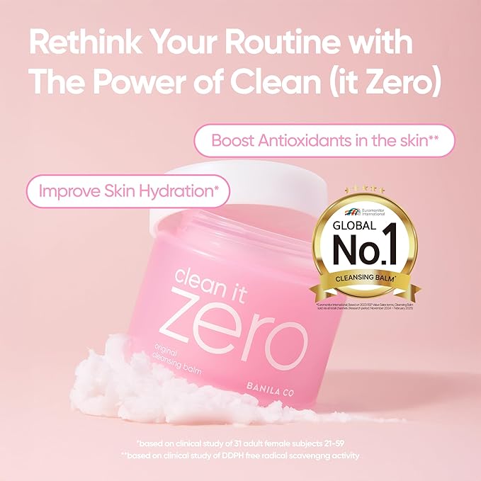BANILA CO Clean It Zero 3-Step Skincare Set | Original Cleansing Balm 180ml + Foam Cleanser 150ml + Pink Hydration Toner Pads (70ea) | Vegan, All Skin Types