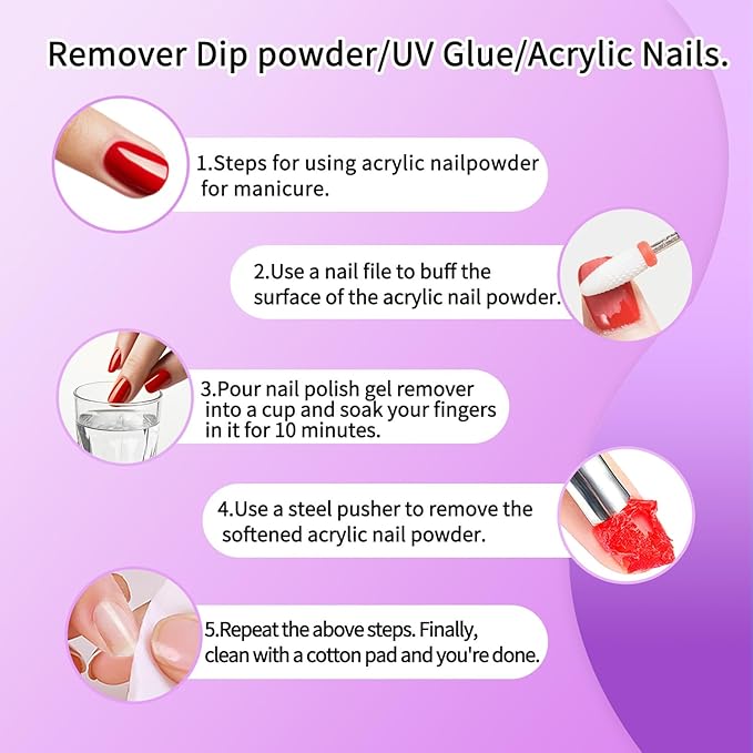 •CARMEIN Gel Nail Polish Remover & Nail Brush Cleaner, Regular Nail Polish Cleaning, Gentle Tool Protection, Manicure-Specific Nail Care 2PCS Set -(Nail Brush Cleaner & Gel Polish Remover)