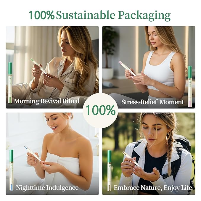 APUREE Organic Cuticle Oil Set: 100% Pure (6pcs)| Moisturing for Dry Cuticle & Nail Growth| USDA Verified & Cold Pressed Hexane Free| Manicure Prep Care| All Skin Type| Vegan & Cruelty Free