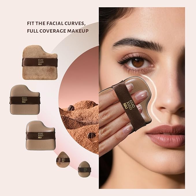 24pcs Powder Puffs Set With 4 Cases, Cushion foundation puff, Velour Makeup Puff, Setting Powder Puff, Reusable & Washable, Ideal For Foundation, Powder Cream, Setting, Christmas Gifts For Women