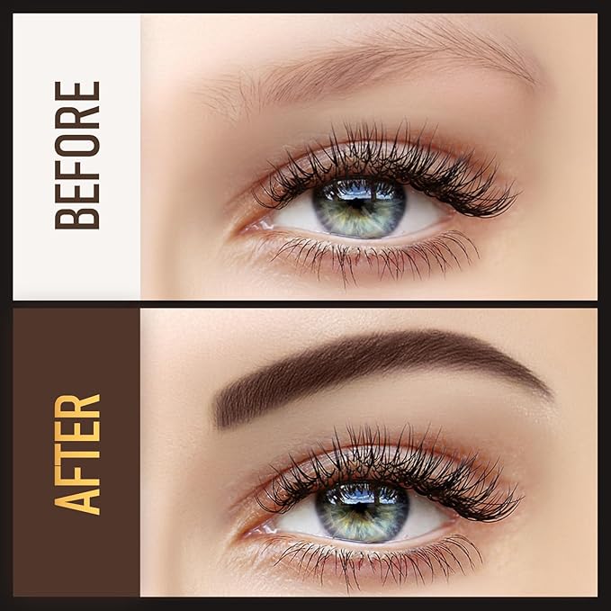 Eyebrow Pen, Soleira Waterproof Eyebrow Pencil with 4 Tip Microblading Eyebrow Pen and Dual-ended Eyebrow Brush, for Natural-Looking Brows, Long-Lasting, Reddish Brown