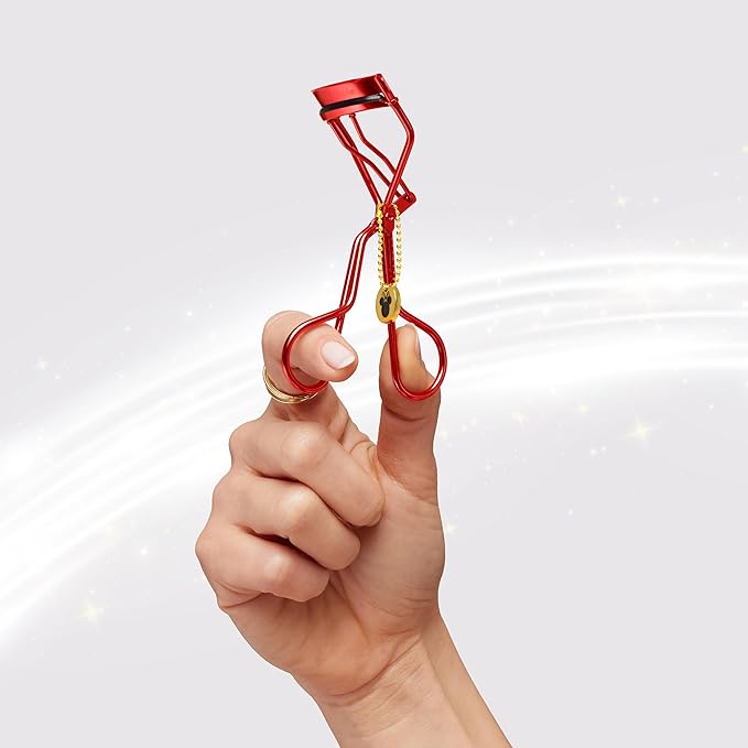 Tweezerman Disney's Minnie Mouse Classic Eyelash Curler with Refill Pads - Makeup Eyelash Tool for All Eye Shapes