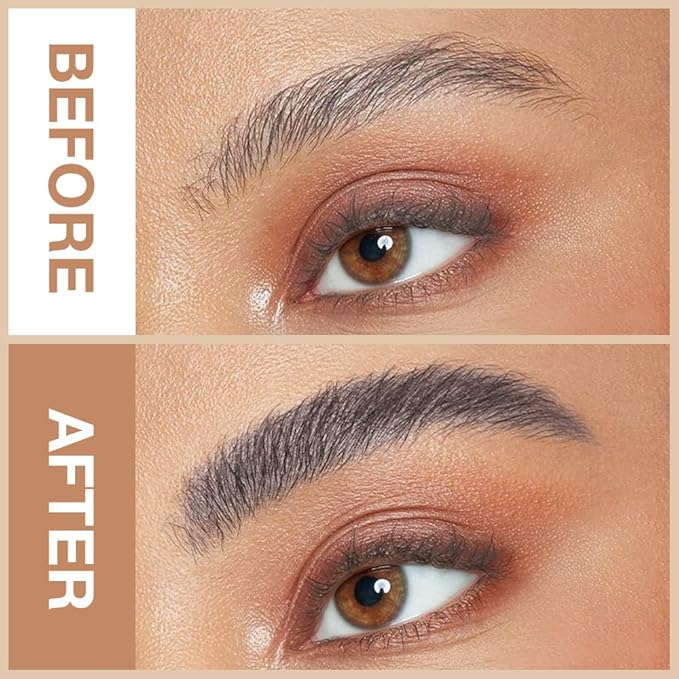 5 Pcs Ultimate Eyebrow Retractable Definer Pencils,Dual-Sided Natural Soft Textured Eyebrow Pencil, for Daily Look Eyebrow Makeup,Brow Brush,Fine Tip (3*Mudium Brown+2*Grey)