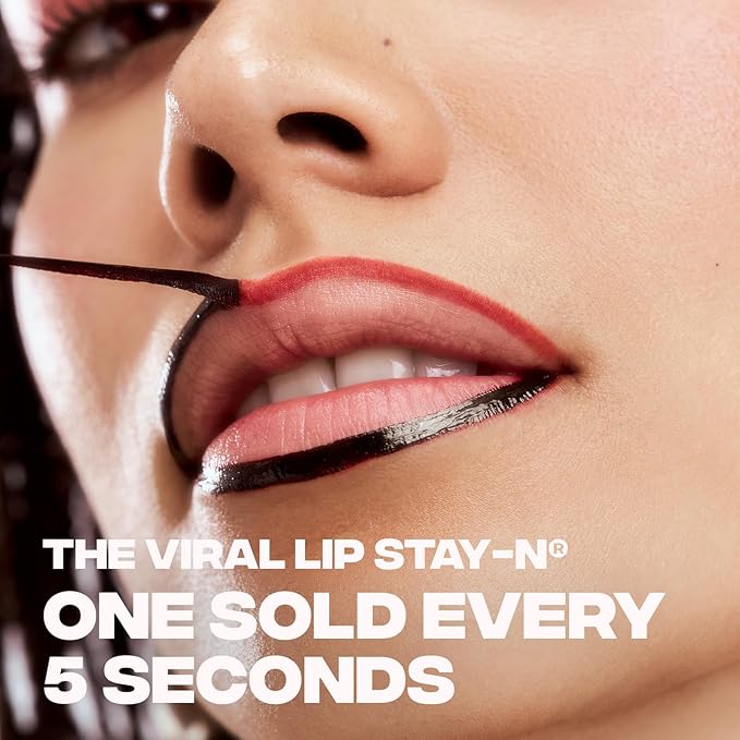 Sacheu Lip Liner STAY-N Peel Off Lip Stain — Long Lasting Waterproof Lip Tint with Hyaluronic Acid & Vitamin E — Transfer Proof Matte Finish, Vegan & Cruelty-Free (MUAH-VE)