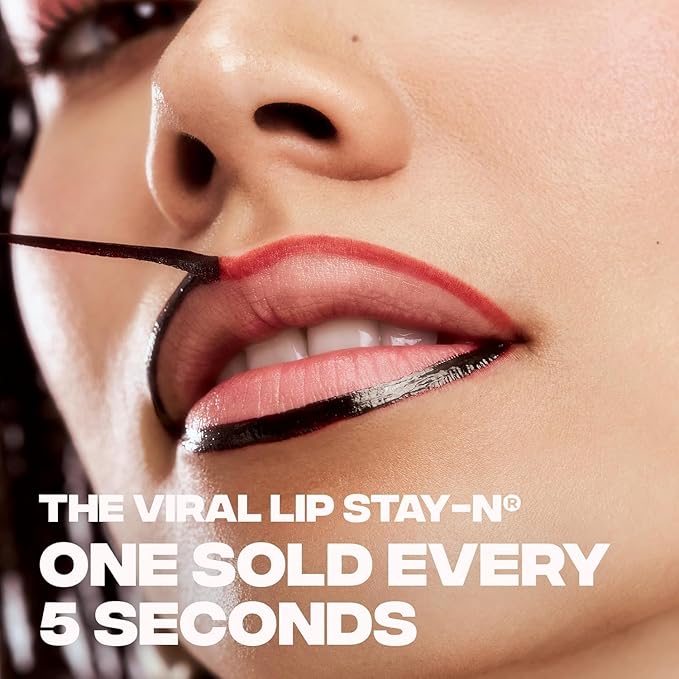 Sacheu Lip Liner STAY-N Peel Off Lip Stain — Long Lasting Waterproof Lip Tint with Hyaluronic Acid & Vitamin E — Transfer Proof Matte Finish, Vegan & Cruelty-Free (cLOVER)