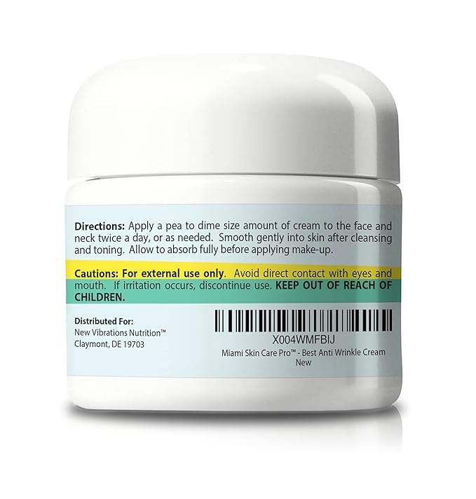 Miami Skin Care Pro - Anti Wrinkle Cream For Women 2 Month Supply Extra Strength Formula - Our Best Face And Neck Day And Night Cream For Women Anti Aging Moisturizer - Natural Wrinkle Cream Vitamin C