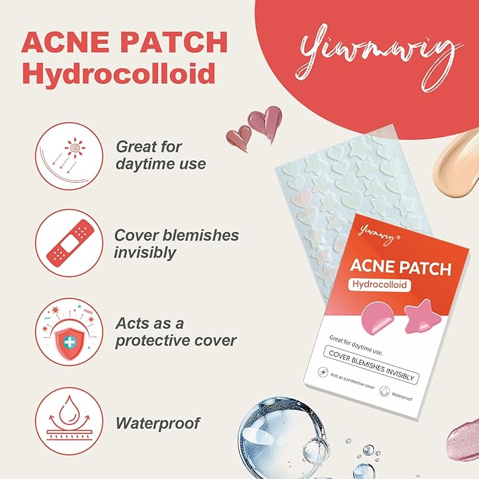 Pimple Patches for Face, Clear Hydrocolloid Acne Patches, Invisible Zit Covers & Spot Stickers with Tea Tree Oil & Salicylic Acid, 3 Sizes (10mm, 12mm, 14mm), 400 Count