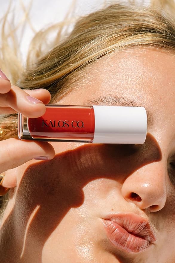 Tinted Lip Oil with Tallow & Lanolin – Hydrating Balm-Gloss Hybrid with Cherry Seed Oil & Castor Oil – Natural Mineral Pigments, Nourishing Moisture, Non-Sticky Shine (5 Shades) (Mahogany)