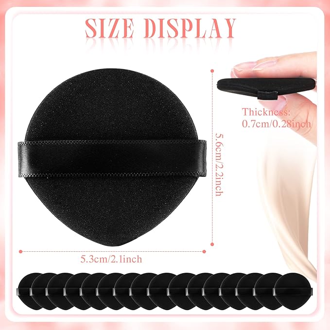 Meanplan 100 Pcs Powder Puff Face Soft Makeup Sponge Triangle Powder Puffs for Loose Velour Cosmetic Foundation Wet Dry Sponge Makeup Tools(Vivid Colors)