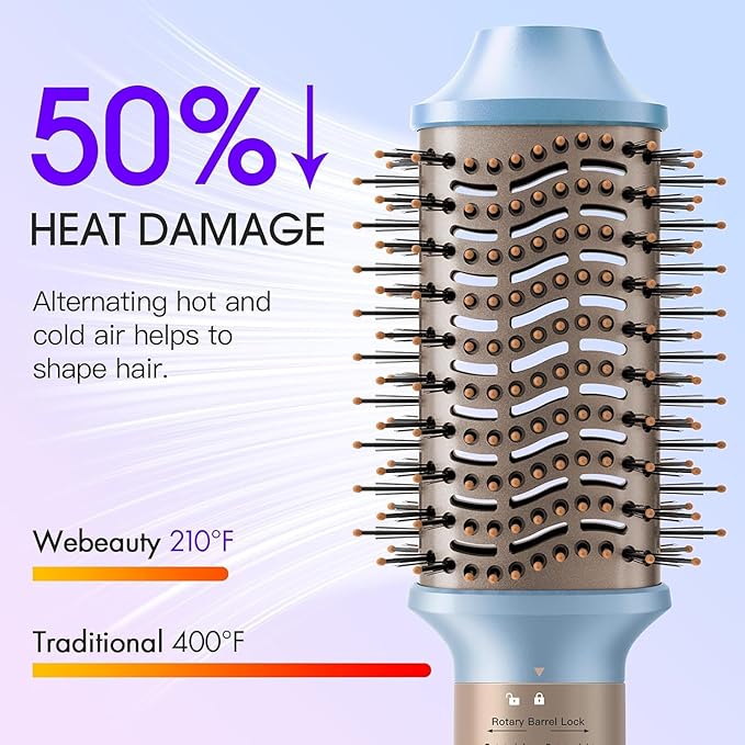 Hot Air Styler, Blow Dryer Brush with Negative Ionic, Auto Hair Wrap Curling Irons Airflow Hair Curlers, Multi Styler for Volumizing, Straight, Wavy, Curly Hair