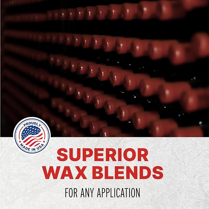 Blended Waxes, Inc. Bottle Sealing Wax, Pastille Wax Seal Beads For Wine, Beer, and Liquor Bottle Sealing, Seals Between 25-30 Bottles, 1 lb, Red