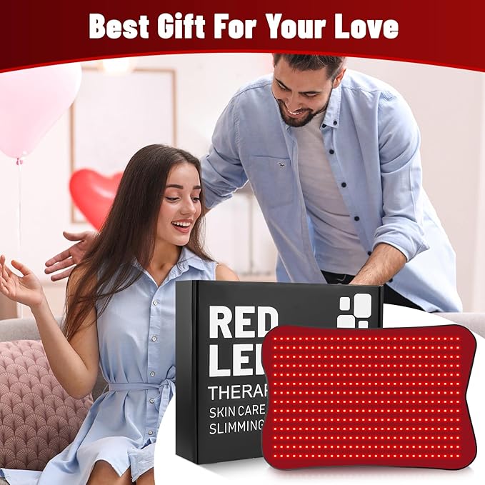 31.5''×24'' Red Light Therapy for Body, 41W 420LED Beads Wearable Red Infrared Light Therapy Wrap for Body, 660nm & 850nm, Auto Timer, Ideal for Shoulder Waist Back Body
