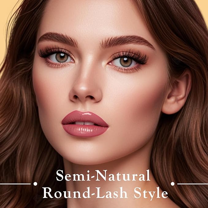 Lashes False Eyelashes Cat Eye Lashes Mink Lashes Wispy 14 Pairs Fake Eyelash Natural Lash Strips Fluffy Eye Lashes Pack Short Strip Lashes Natural Look Wispies Cateye Lashes for Women