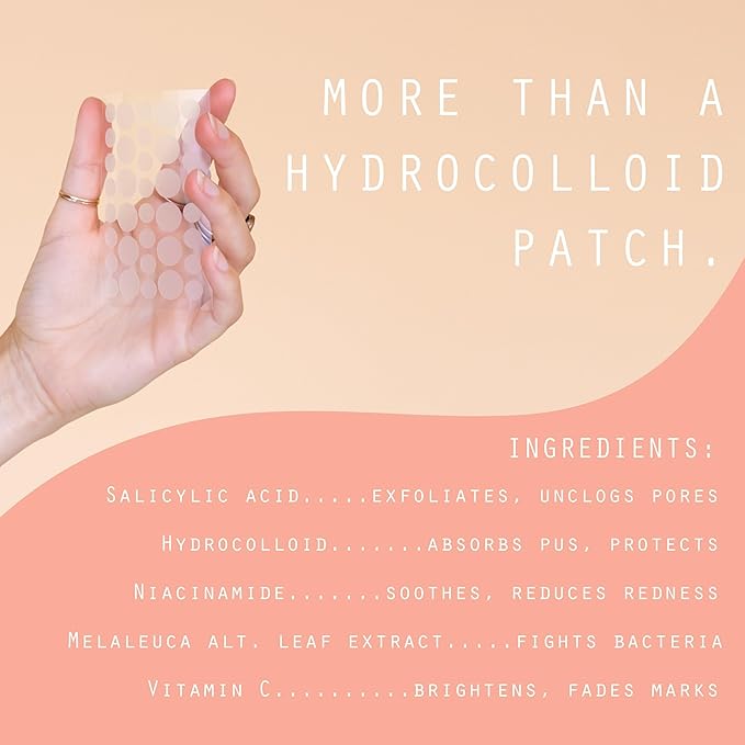 Pixie Cup Dot Hydrocolloid Blemish Patches for Face – Invisible Skin-Covering Stickers with Tea Tree Oil & Vitamin C – Ultra-Thin Cosmetic Patches for Visible Blemishes (8 & 12 mm, 72 ct)