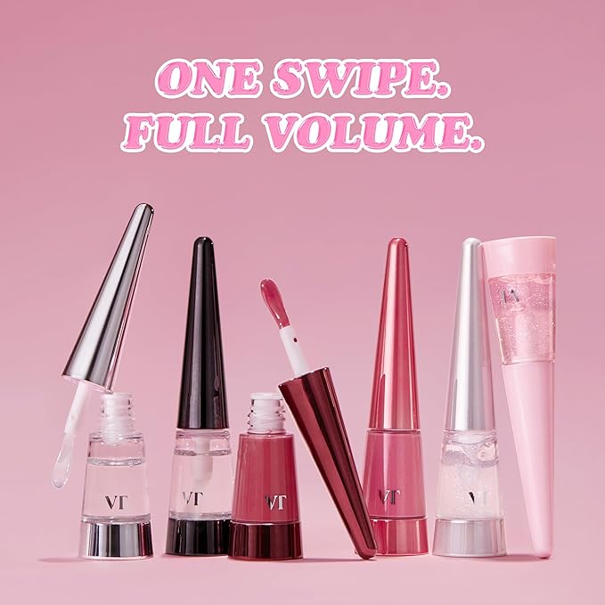 VT COSMETICS Reedle Shot Lip Plumper, Hydrate & Volumize Lip Gloss, Smooth Lip Wrinkles, Korean Lip Plumper, High Shine, Lip Enhancer, Hyaluronic Acid, Stocking Stuffers, 0.15 oz. (Crystal (Glitter))