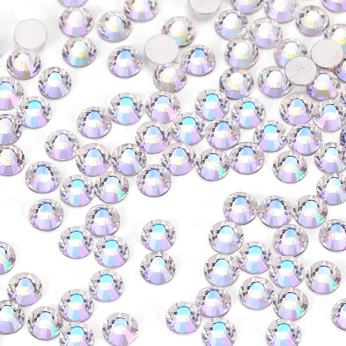 1440Pcs Moonlight Crystal Rhinestones,Glass Flatback Rhinestones Gemstones Mini for Nail Face Makeup Art Crafts Clothes Decoration -(SS6,2.0mm,Moonlight)