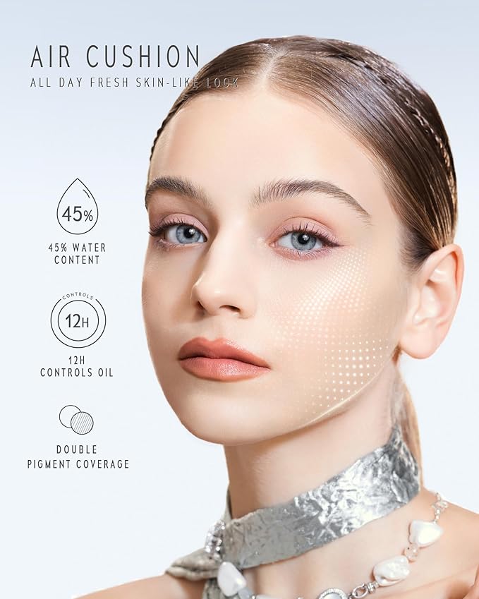 TIMELESS LUMINA MATTE PERFECTION CUSHION | Full Coverage, Weightless, Skin fit, Velvety Matte Finish, Oil-Control Waterproof Foundation, Sweatproof Flawless BB Cream CC (06 CACAO)
