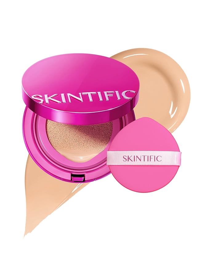 Pink Glow Cushion Foundation #02 Ivory| Medium Coverage, Natural Dewy Glow Finish, Moisturizing for Dry Skin, Lightweight, Long-Lasting & Oxidation-Resistant