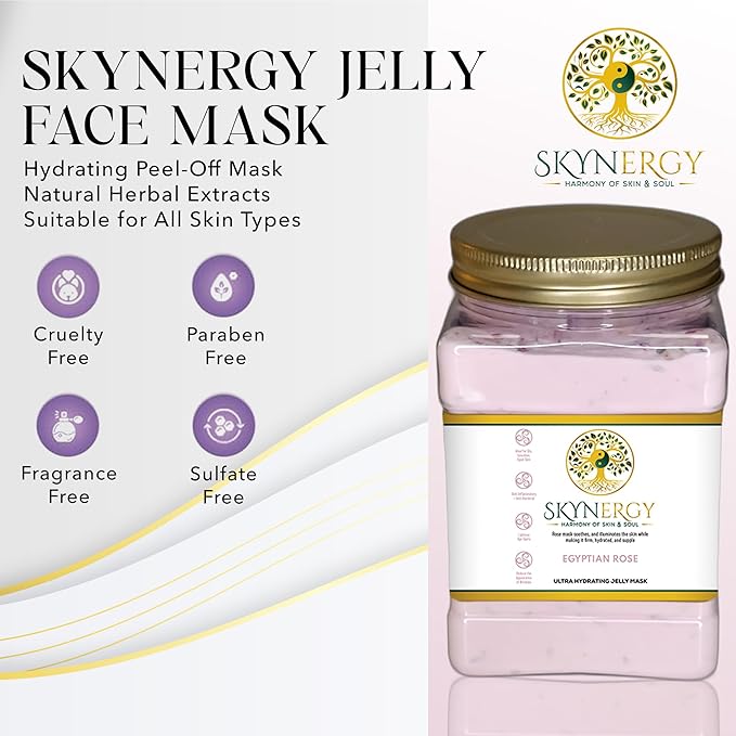 Egyptian Rose Jelly Mask - Professional Peel Off Face Mask for Hydration & Glow - Vajafacial Jelly Mask - Spa Grade Skincare Mask for Home Use, Hydro Glo Mask |12 Applications (30 Fl Oz)