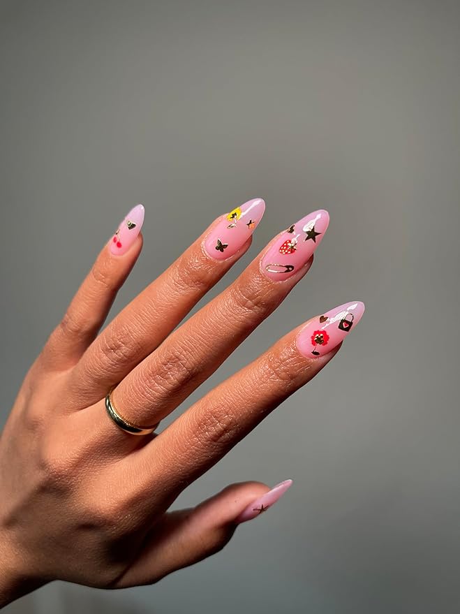 Deco Beauty Mon Cheri - Super Thin & Easy-to-Apply Nail Art with The Cutest Designs - Durable & Long-Lasting Nail Art Stickers and Decals for Women, for DIY at-Home Manicures & Salon-Quality Nails