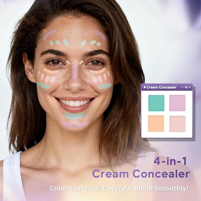 Glam Code Makeup Palette for Face, All in One Cosmetics Pallet for Women & Girls, Travel Size Make Up Palette Includes Eyeshadow, blush, Highlighter, Contour Powder, Concealer & Mirror, 03
