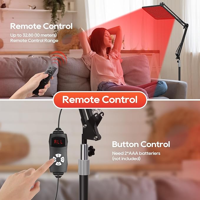 Red Light Therapy, Infrared Redlight-Therapy for Body and Face Lamp Device with Remote Control, Gift for Women Wife Mom Sister Girlfriend