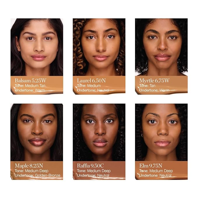 Ogee Complexion Perfecting Under Eye Concealer - Certified Organic Full Coverage Concealer - Buildable Coverage - MAPLE 8.25N - Medium Deep (Golden-Bronze Undertones)