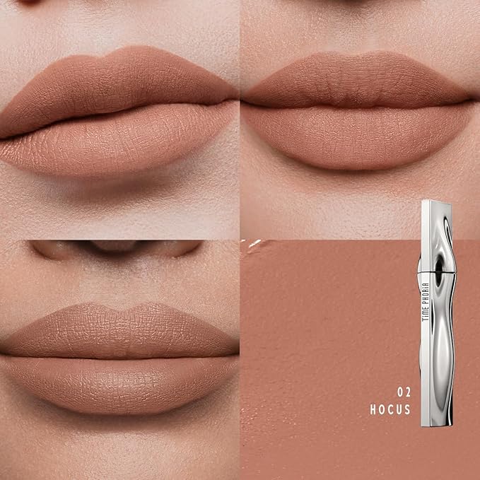 ETERNAL LIP MATTE-Long Lasting Lip Stain, Waterproof & Transferproof Lip Tint, Mask-friendly, Matte Finish Lipstick, Lightweight, High Coverage, Stocking Stuffers For Teen Girls (02 HOCUS)