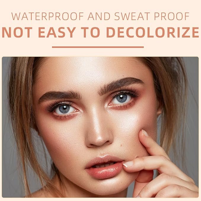 Eyebrow Pomade Brow Gel Pomade,Long Lasting Waterproof and Enhancers Eyebrow Soft Smooth,Eyebrow Makeup Gel with Eyebrow Brush for Girls and Women-Black Coffee