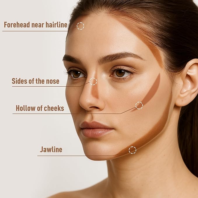 FV Liquid Contour Stick for Fair/Light Skin, Blendable & Highly Pigmented, with Hydrating Formula, Cream Bronzer Makeup for Natural Face Shaping, Vegan, Cruelty-free, 02 Cool Taupe