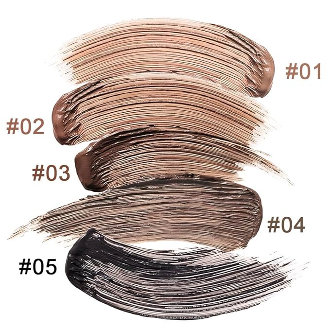 Kaely 2Pcs Eyebrow Gel Waterproof,Longwear Tinted Eye Brow Mascara,Eyebrow Color Makeup kit,maquillaje gel para cejas a prueba de agua,Long Lasting Eyebrows Vegan cosmetics,02 Chocolate