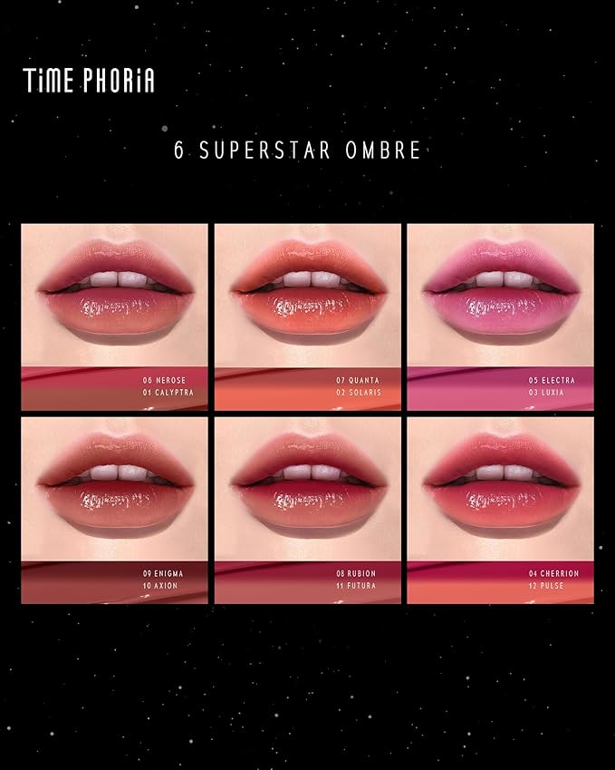 Stellar Dust Lip Stain 03, Waterproof Transfer-Proof Lip Gloss, Cool Tone Pink Tinted Glossy Finish, High-Pigment Vibrant Color, Hydrating Lightweight Long-Lasting Lip Makeup for Women